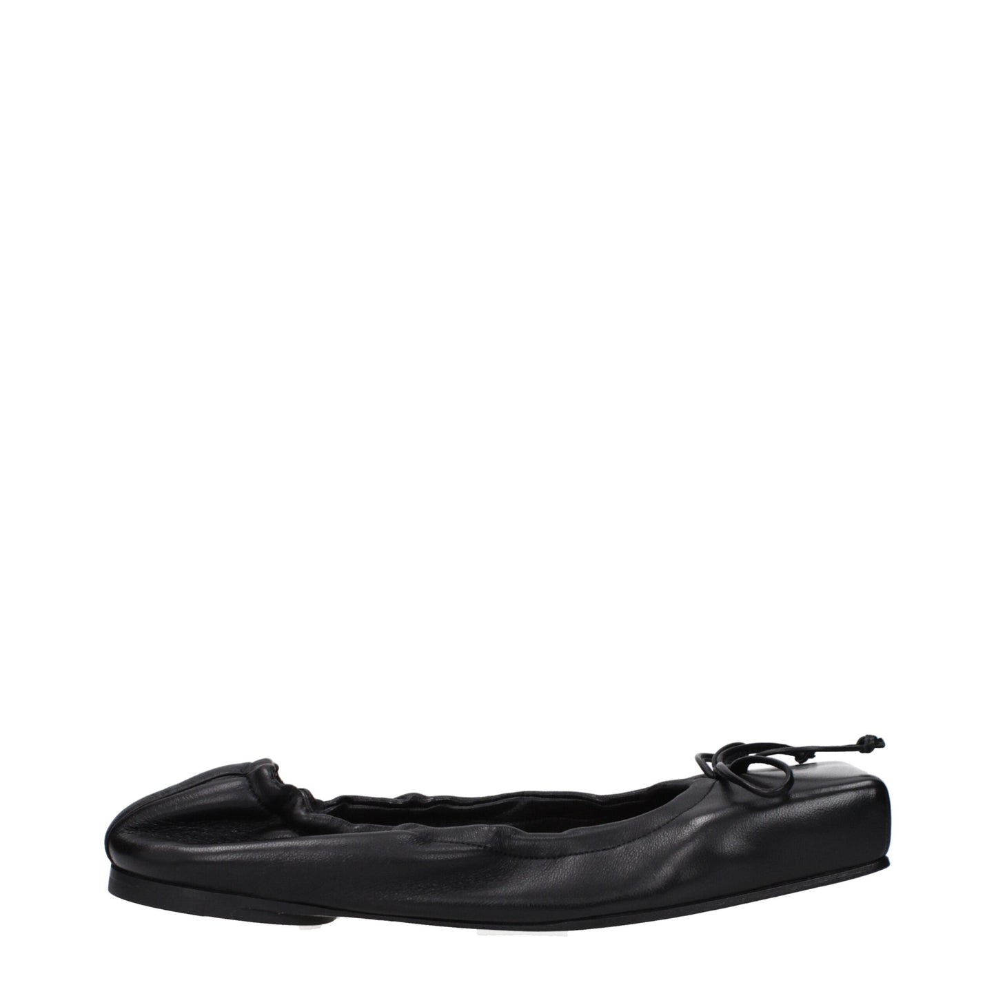 Jacquemus leren balletpumps in het zwart