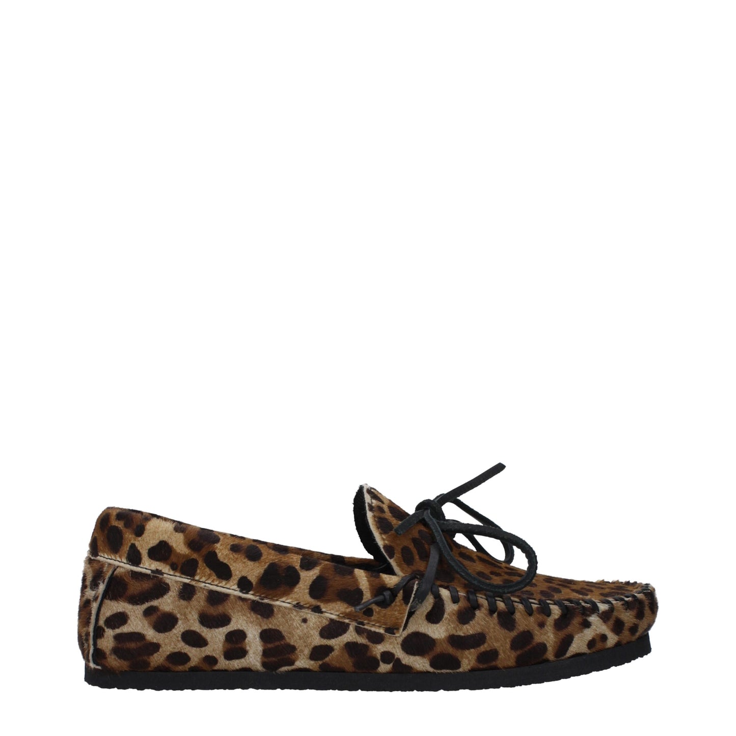 Bruine paardenhaar slip-on loafers van Isabel Marant