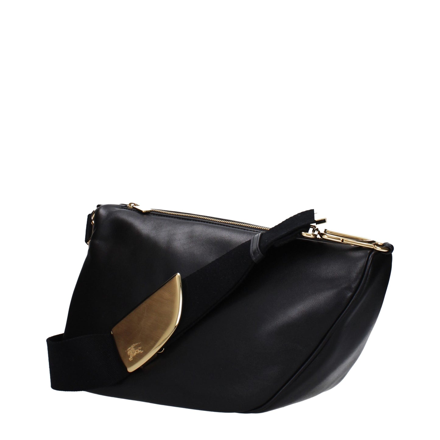 Sacs à bandoulière en cuir noir Burberry