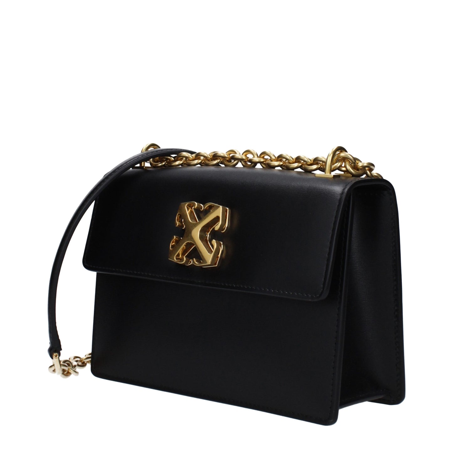 Sacs à bandoulière en cuir noir et blanc cassé