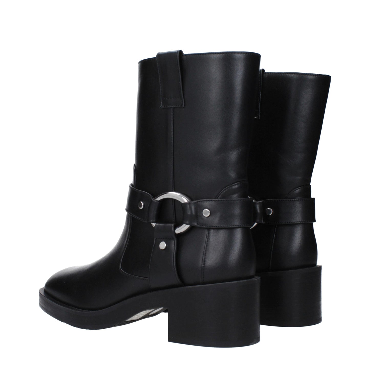 Stuart Weitzman zwarte leren enkellaarzen