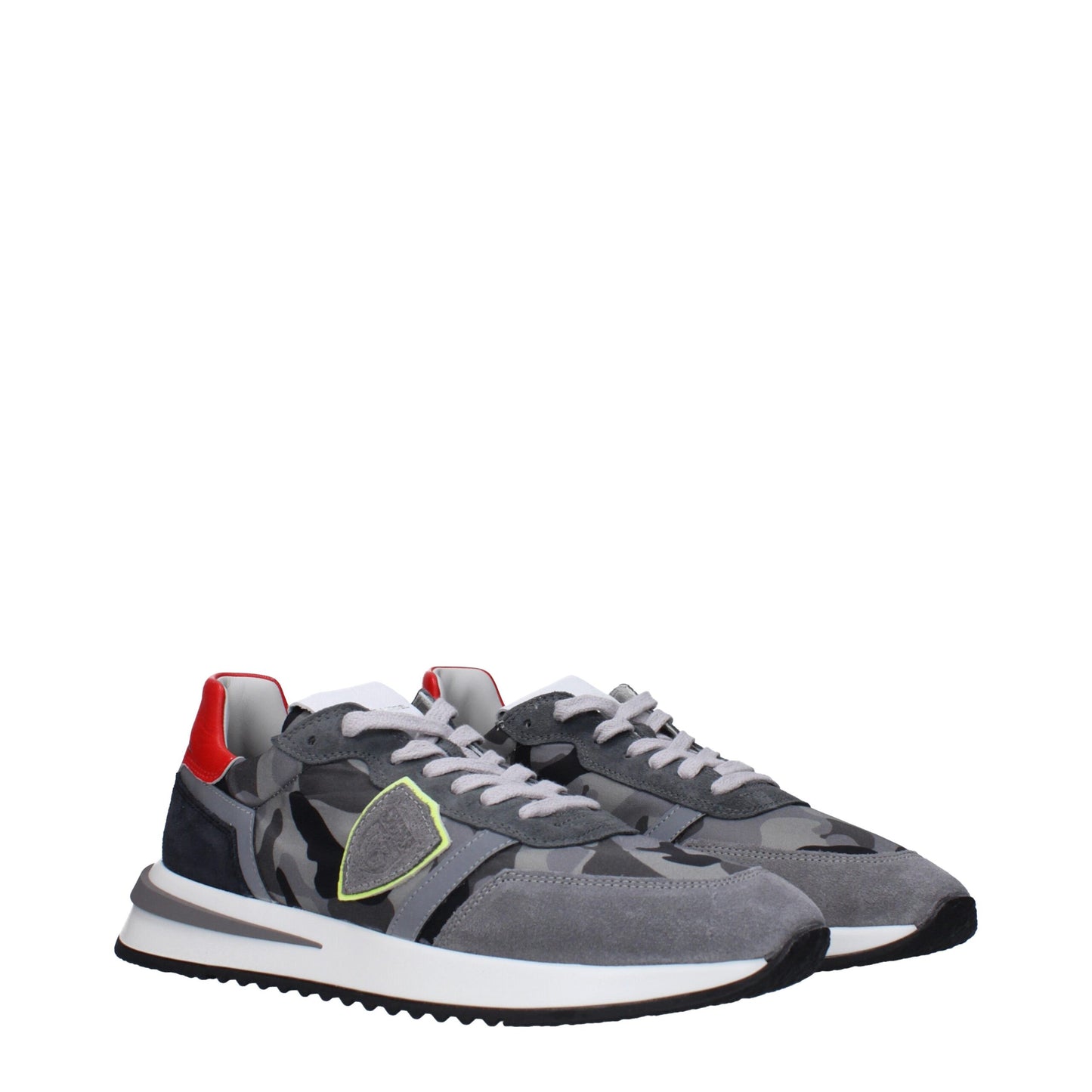 Sneakers en tissu gris de Philippe Model