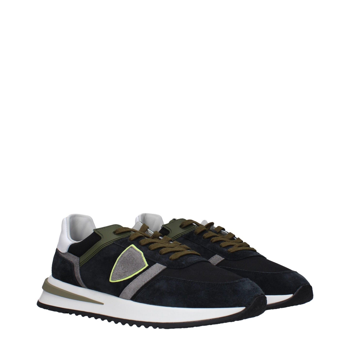 Sneakers de sport en cuir bleu de Philippe Model
