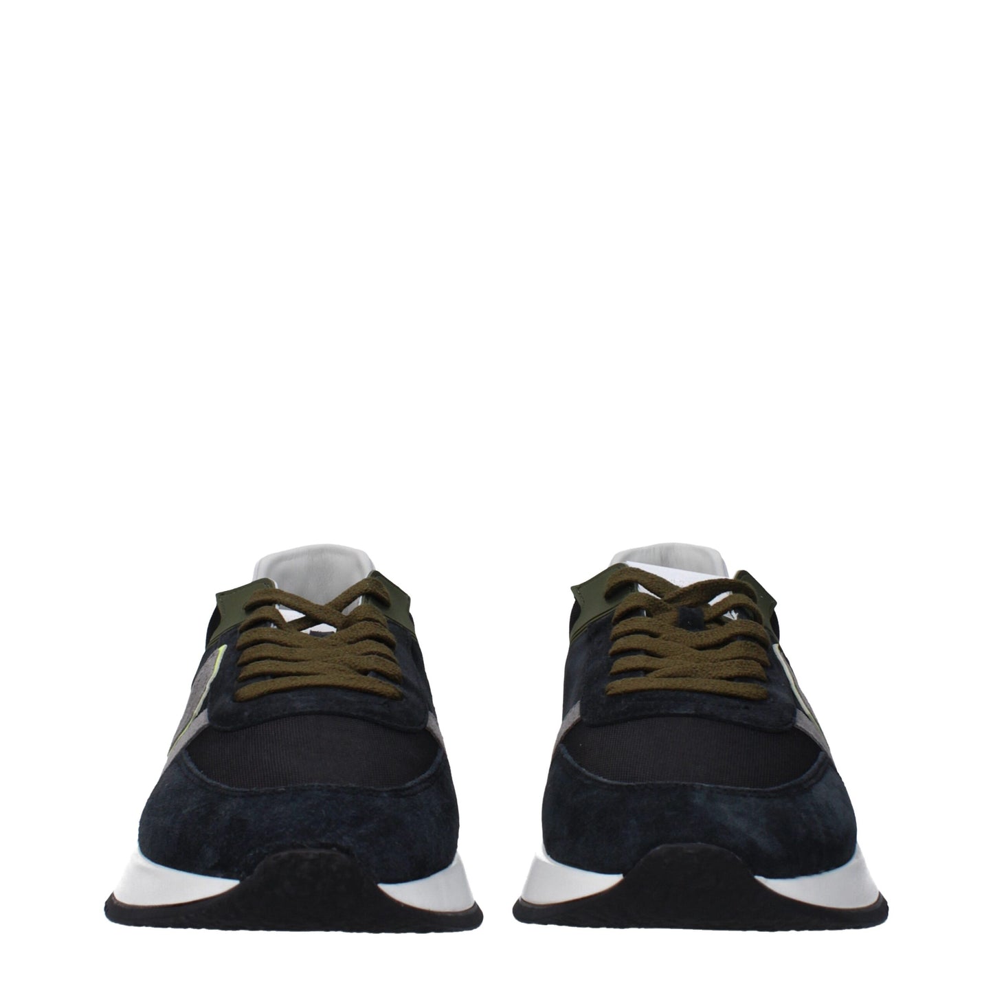 Sneakers de sport en cuir bleu de Philippe Model