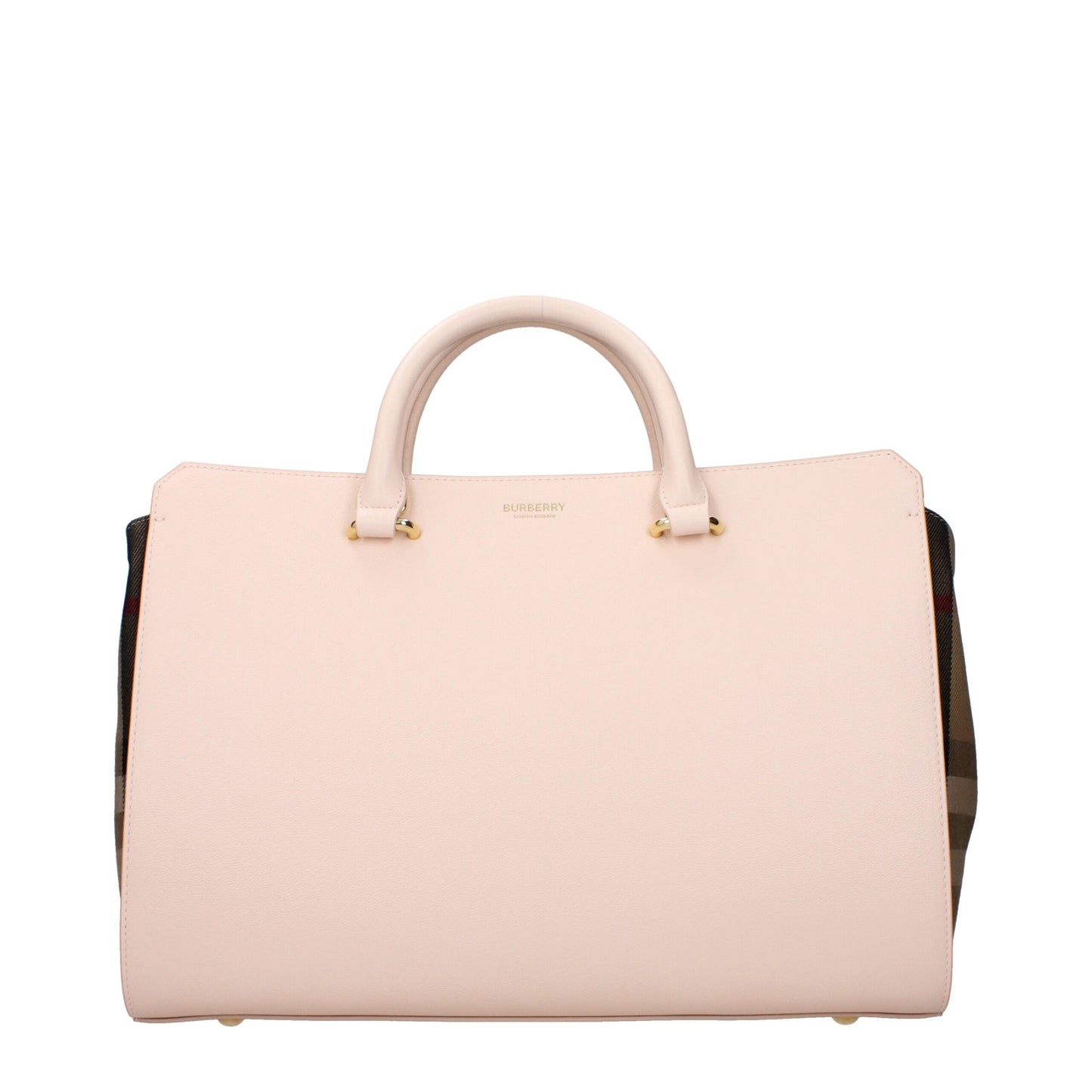 Sacs à main en cuir rose Burberry