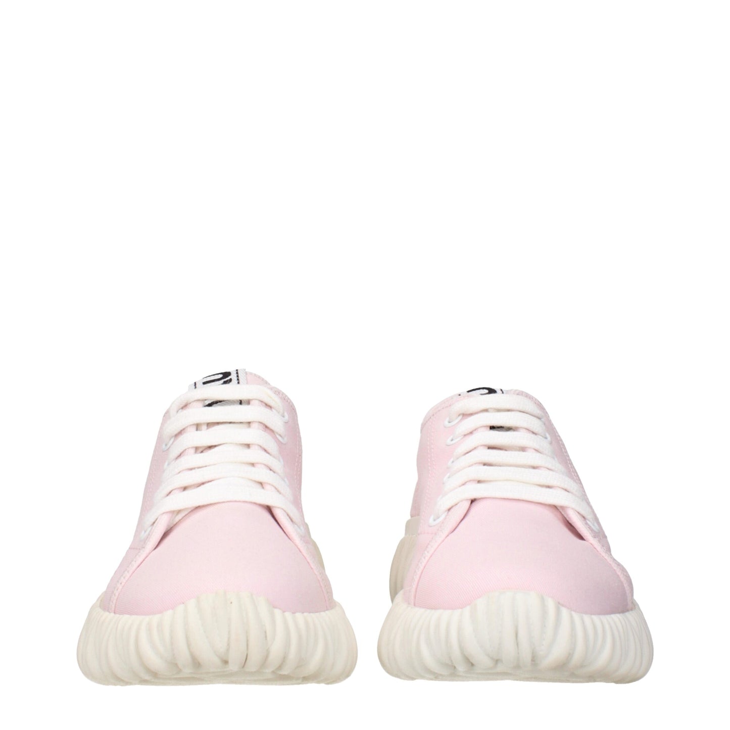 Miu Miu roze stoffen lage sneakers