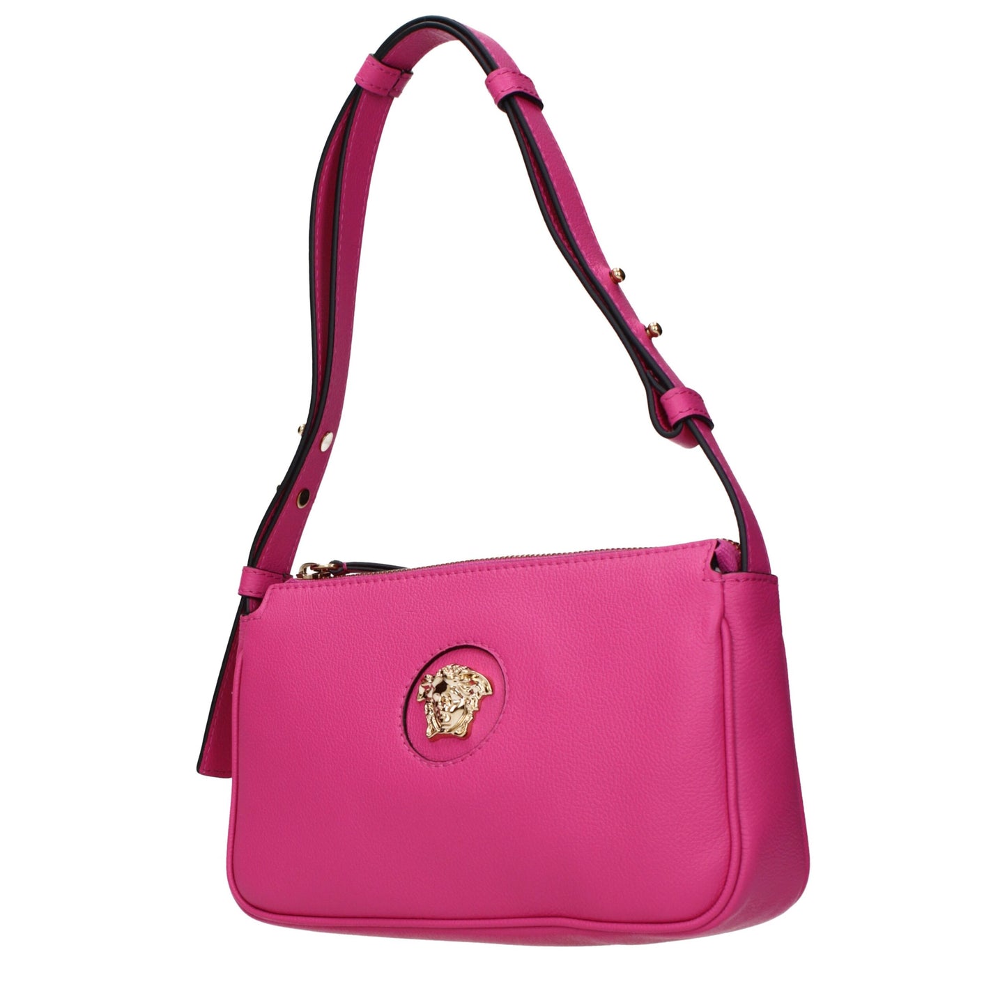 Sacs à bandoulière en cuir rose Versace