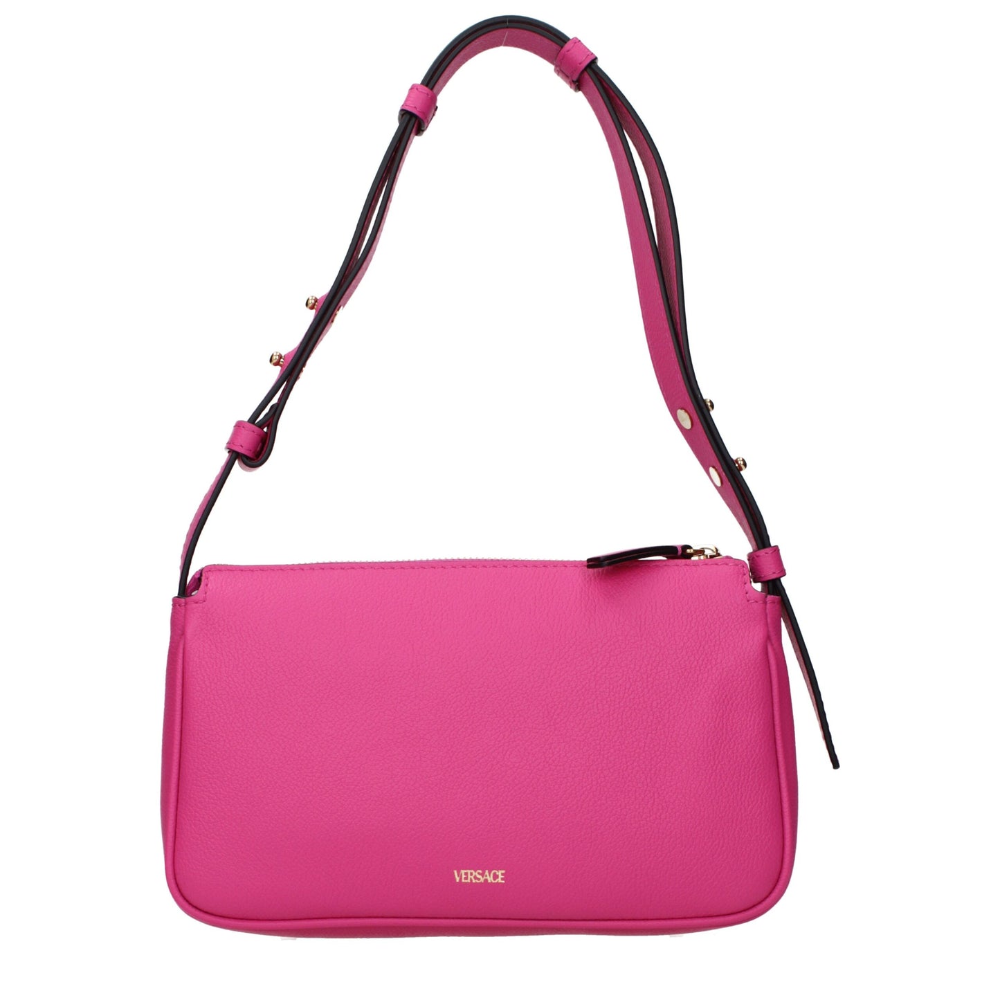 Sacs à bandoulière en cuir rose Versace