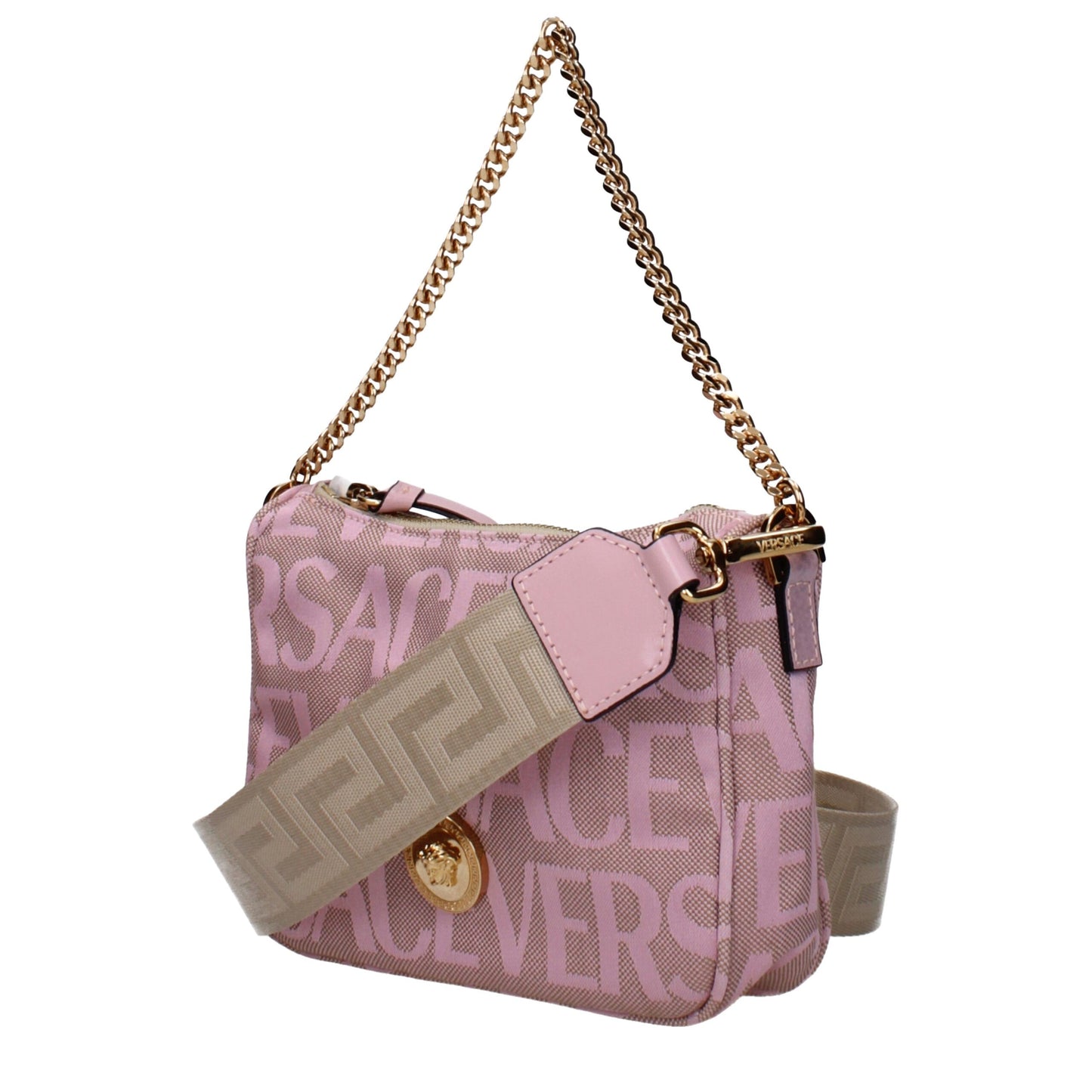 Sacs à main Versace en tissu rose