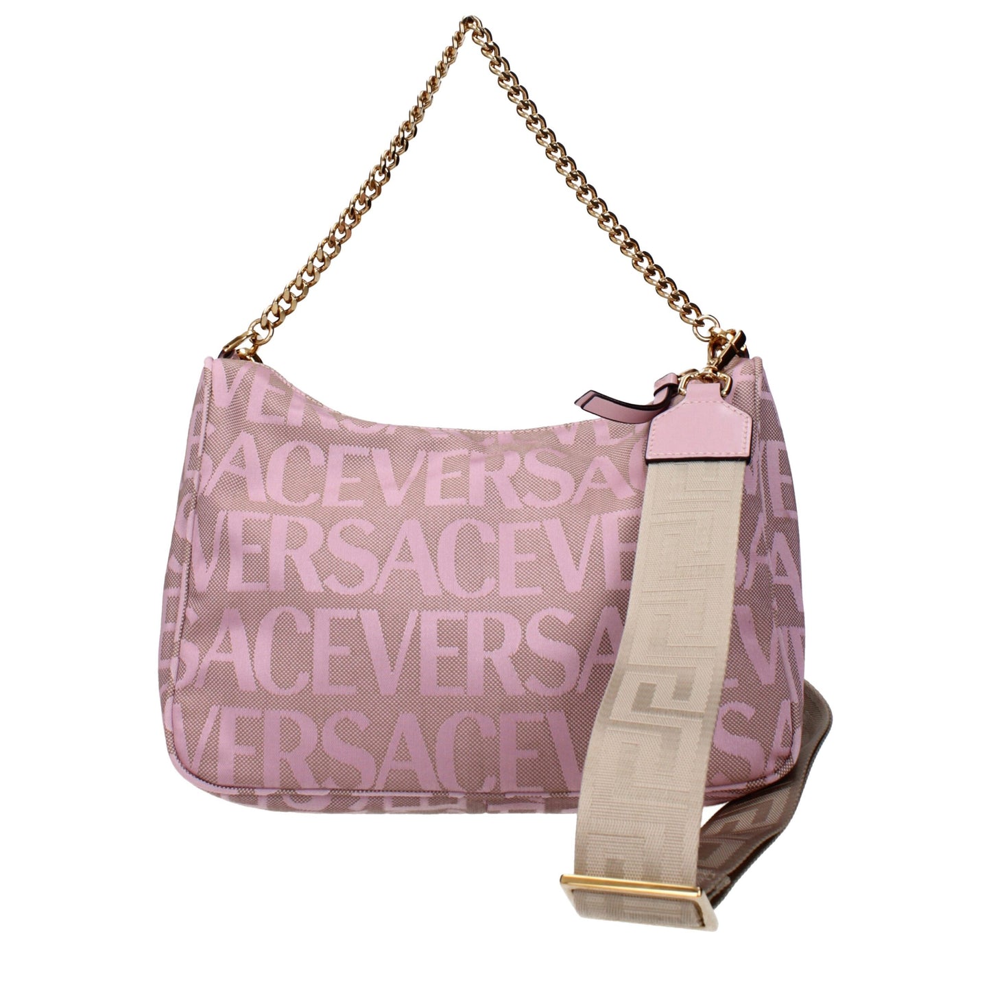 Sacs à main en tissu beige Versace