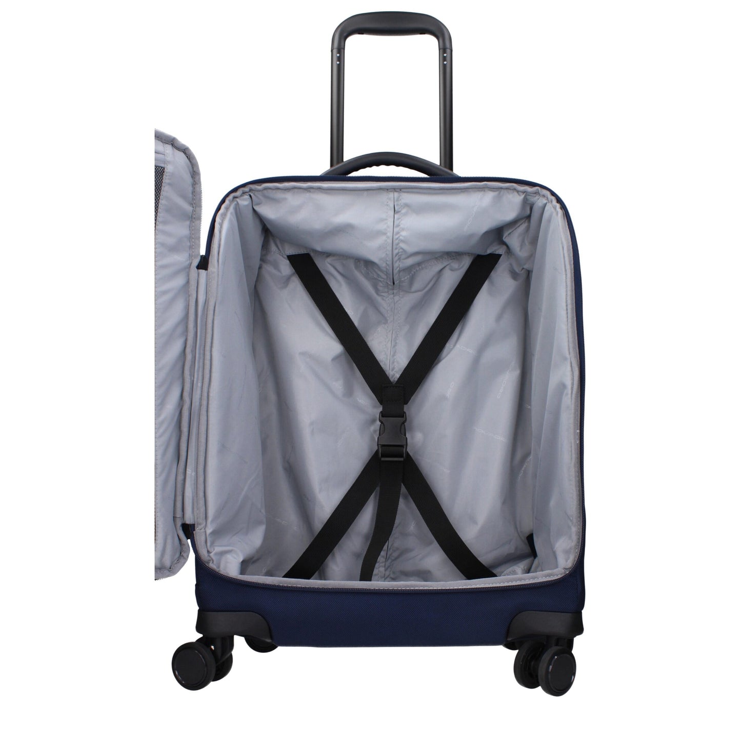 Piquadro Trolley en Tissu Bleu pour Voyage