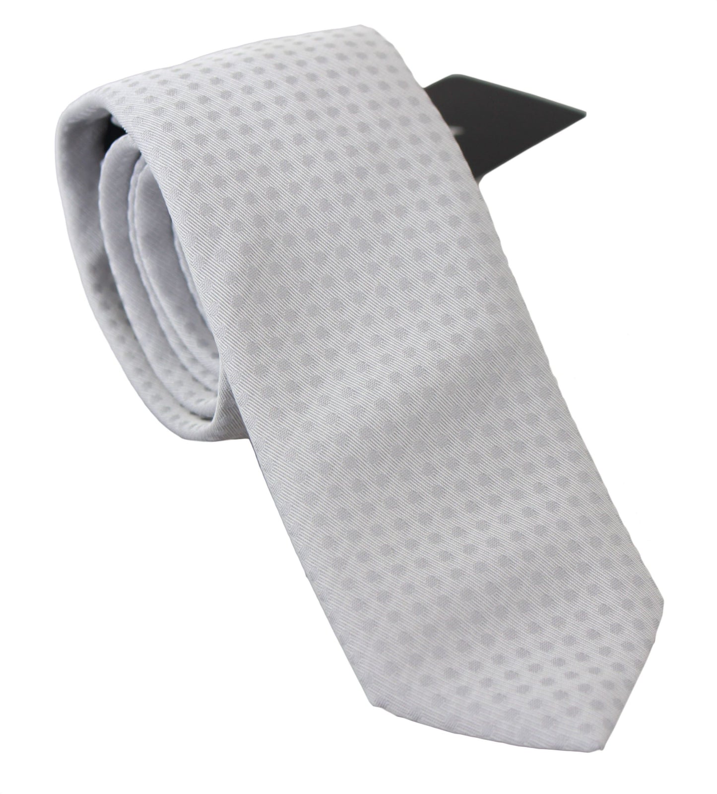 Cravate classique blanche à motifs Dolce & Gabbana pour homme