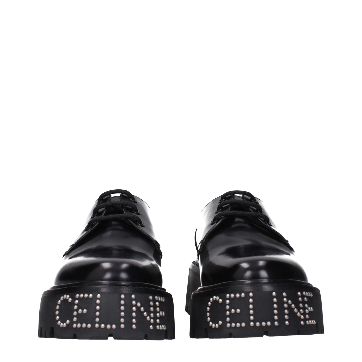 Oxfords et derbies en cuir noir de Céline