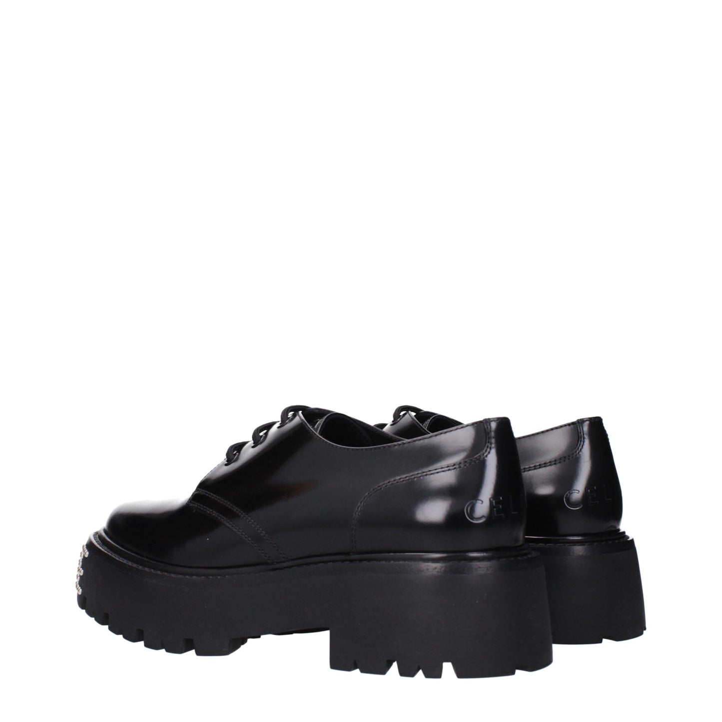Oxfords et derbies en cuir noir de Céline