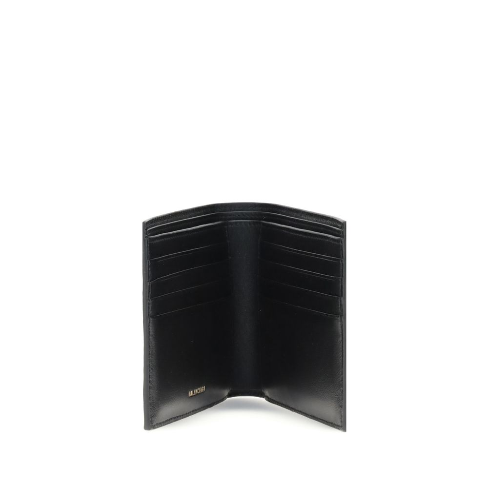 Portefeuille à plaque logo Balenciaga