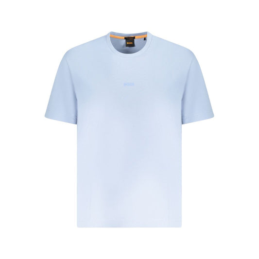 Hugo Boss Blue Cotton Men T-Shirt