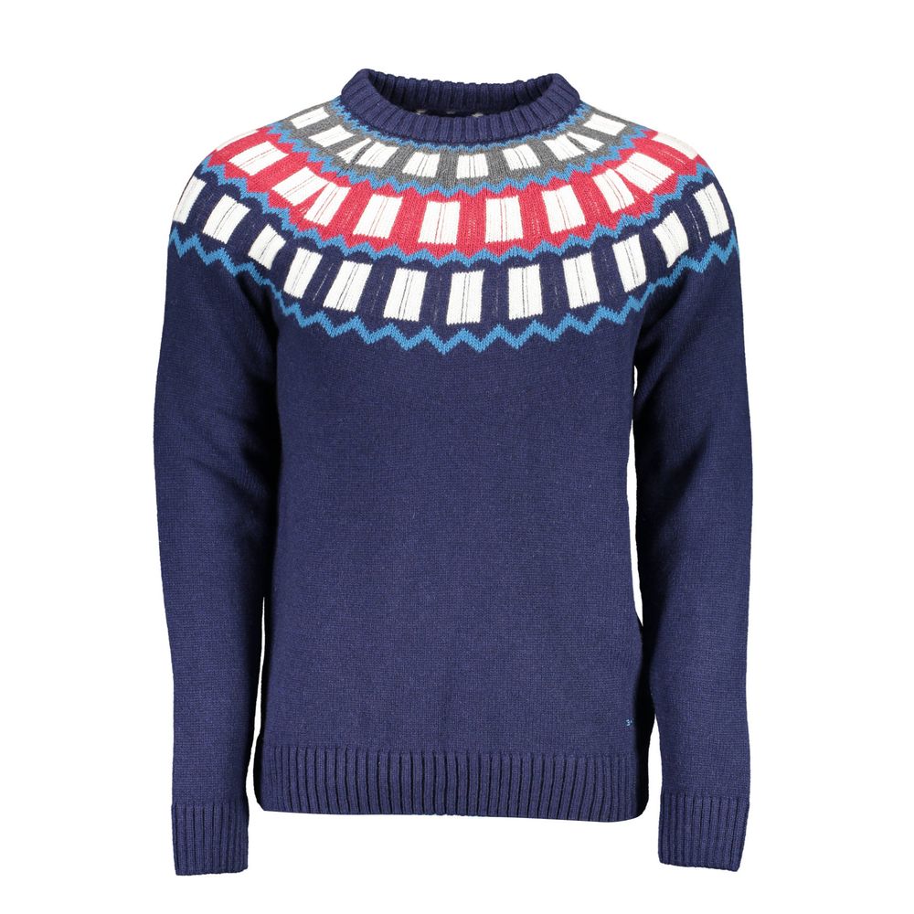 Gant blauwe wollen trui