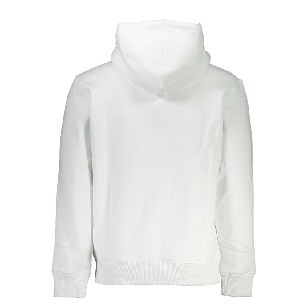 Pull homme en coton blanc à capuche Calvin Klein