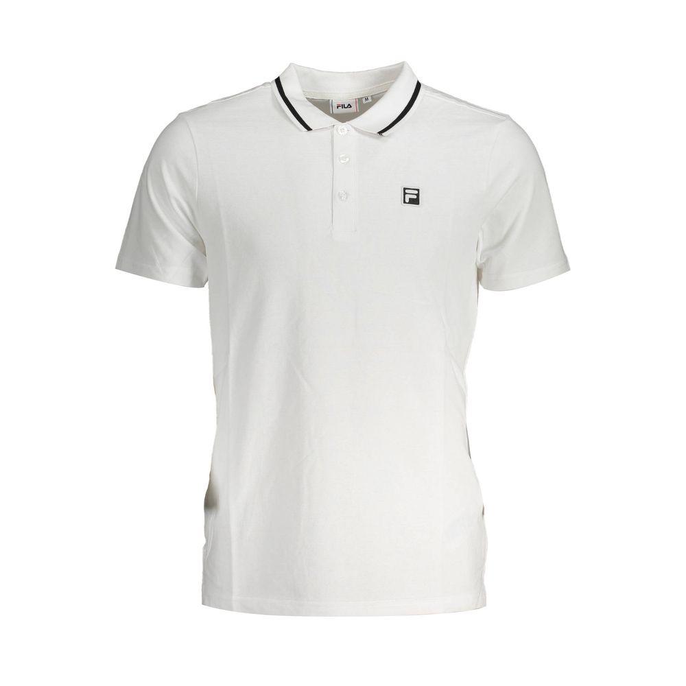 Fila wit katoenen poloshirt