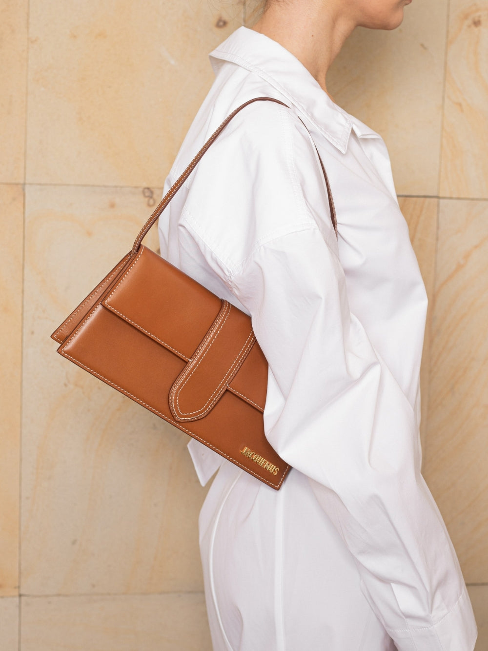 Jacquemus Le Bambino Lange Bruine Tas