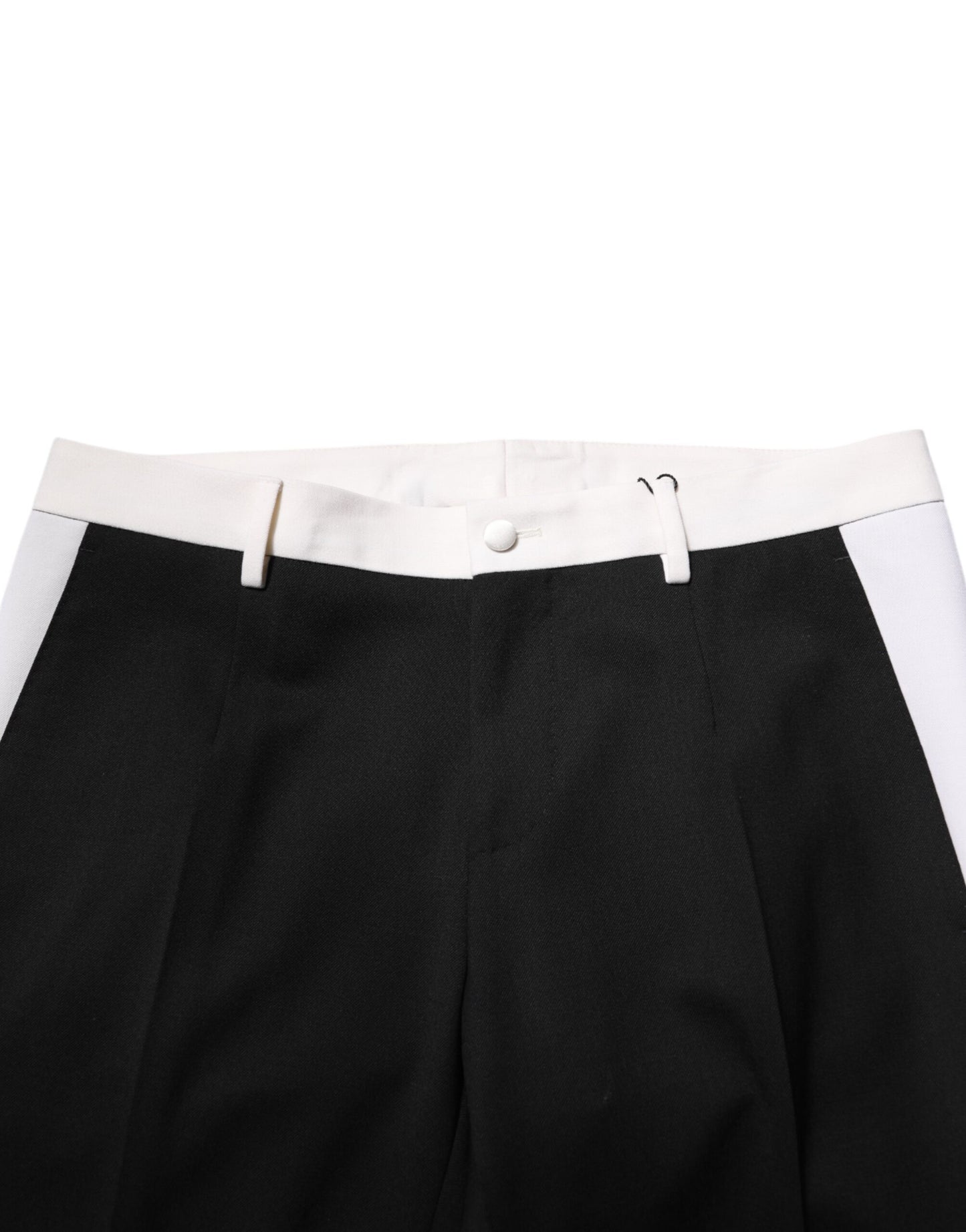 Pantalon en laine rayé noir et blanc pour homme de Dolce & Gabbana