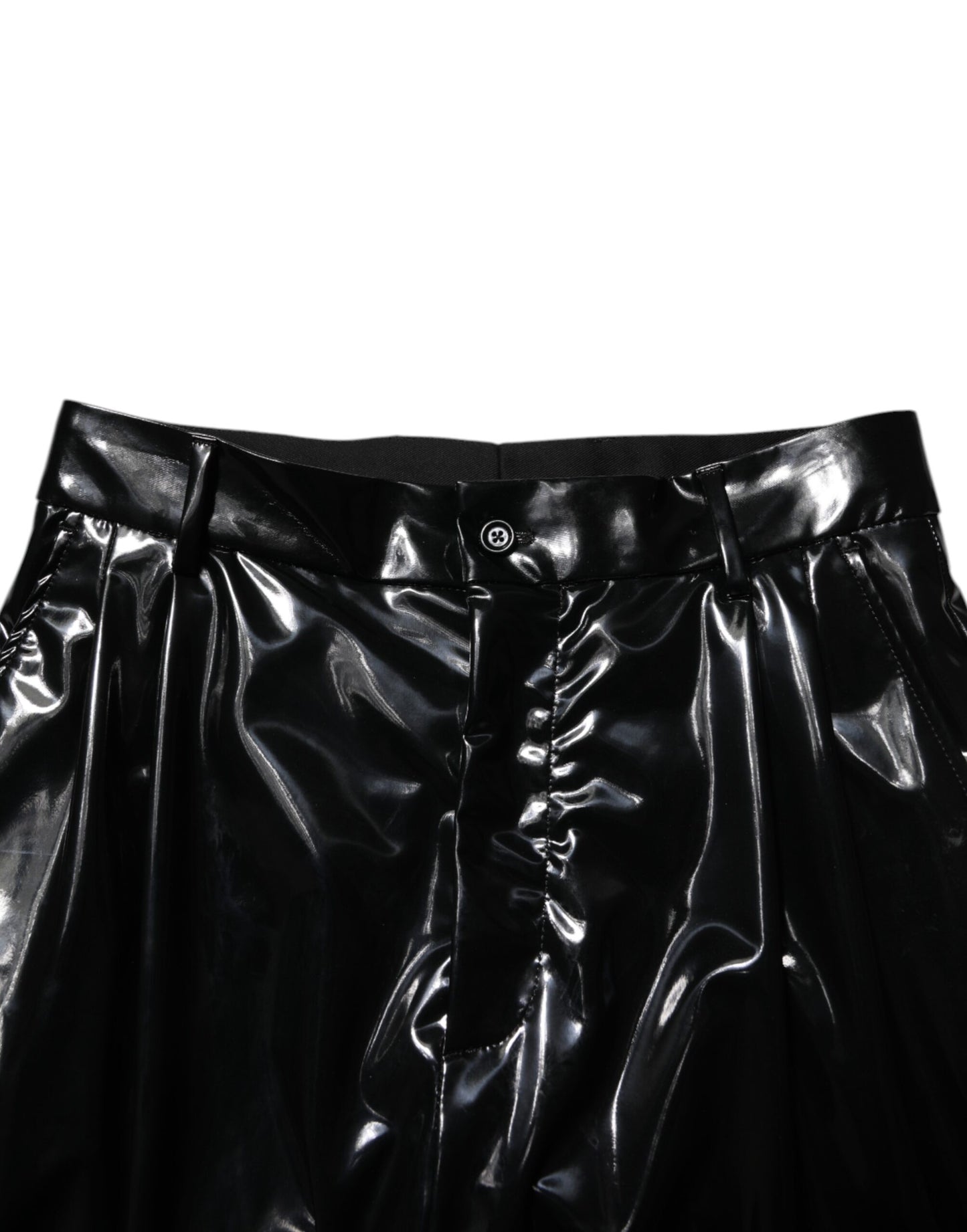 Pantalon homme en polyester noir taille mi-hauteur Dolce & Gabbana