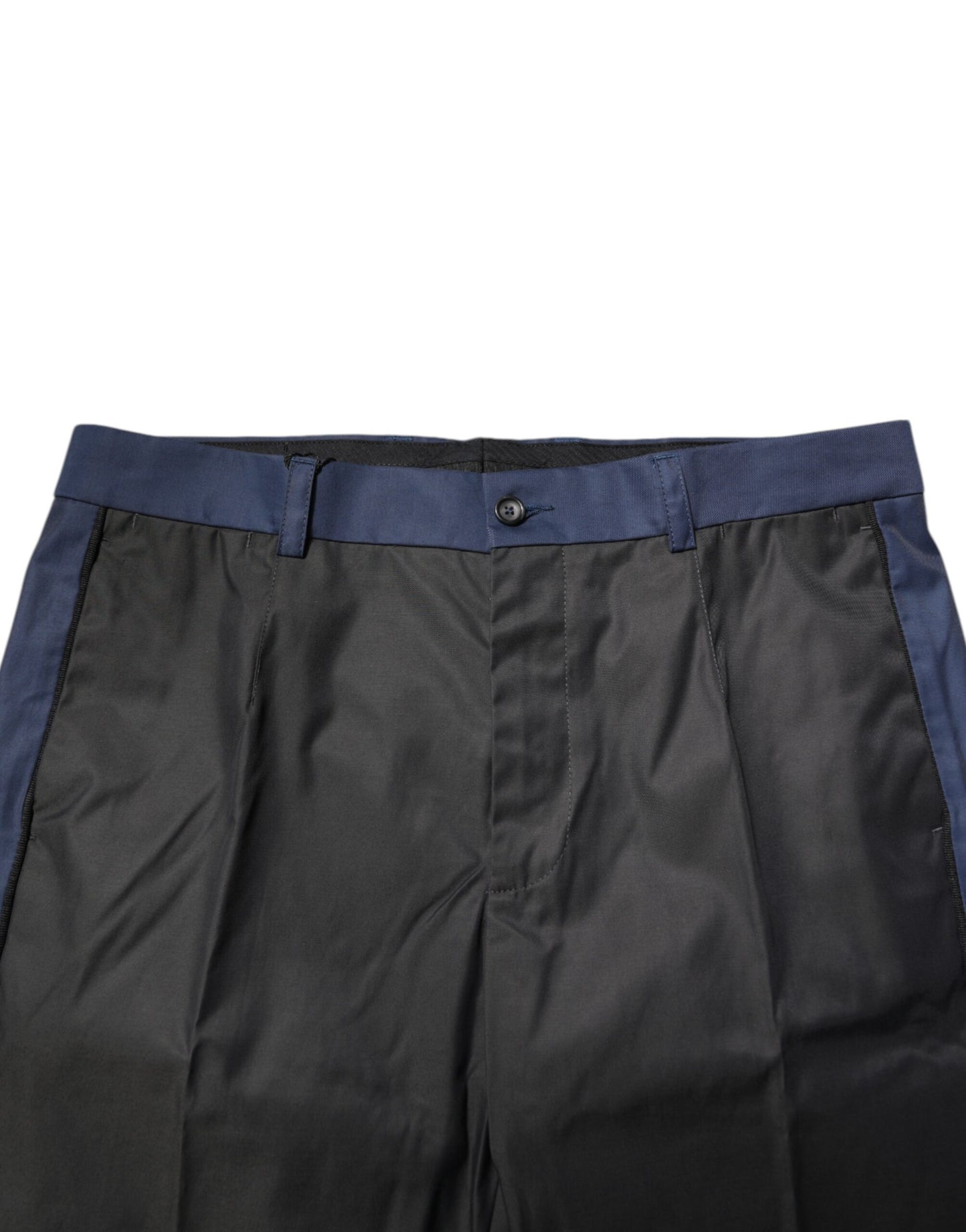 Pantalon chino court 3/4 en coton bleu gris de Dolce & Gabbana