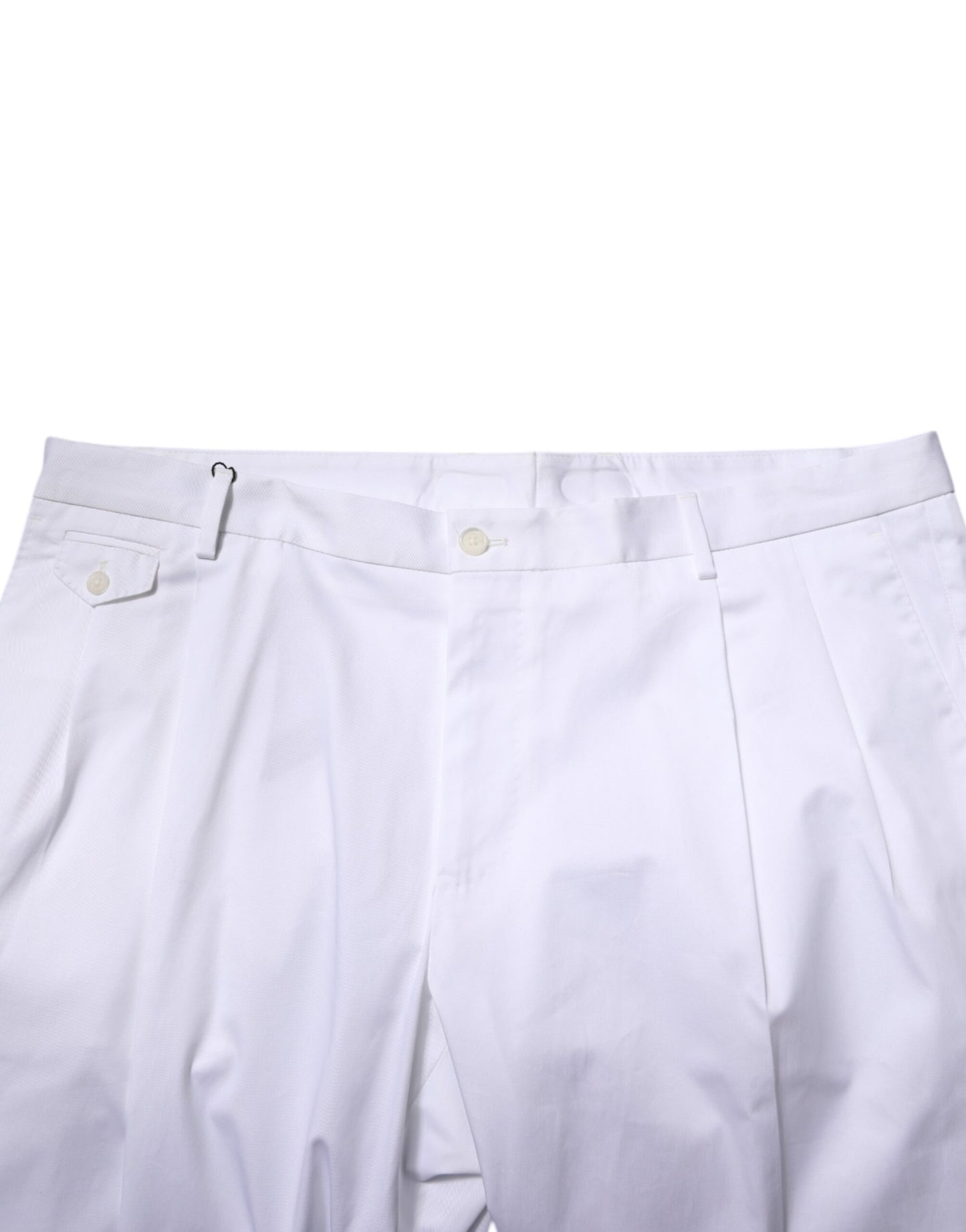 Jupe en coton blanc, pantalon tailleur slim et formel Dolce & Gabbana