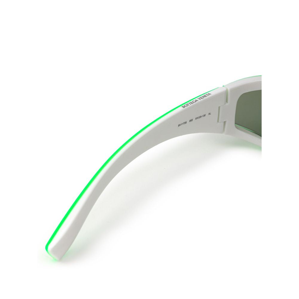 Lunettes de soleil en acétate vert Bottega Veneta