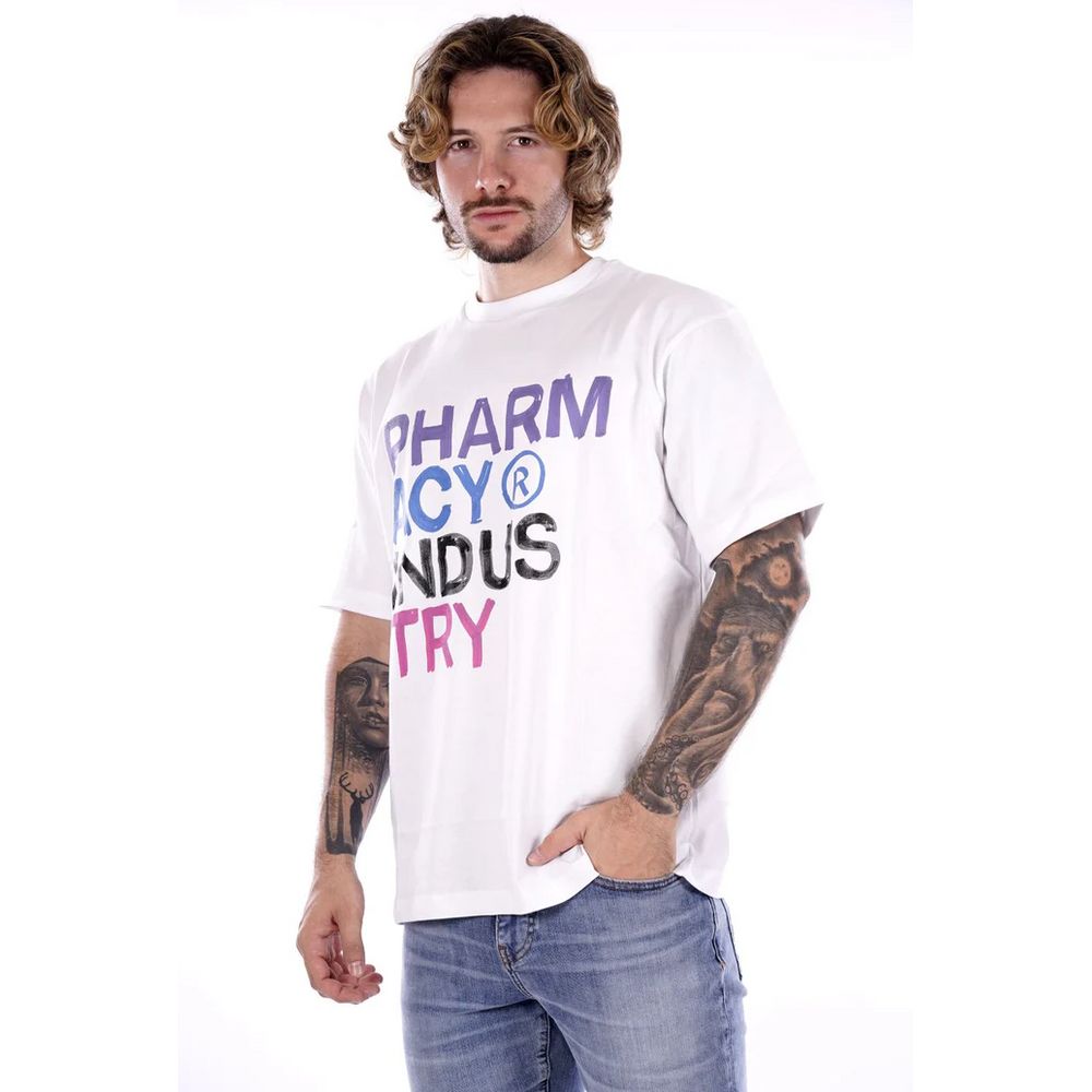 T-shirt blanc en coton pour le secteur de la pharmacie