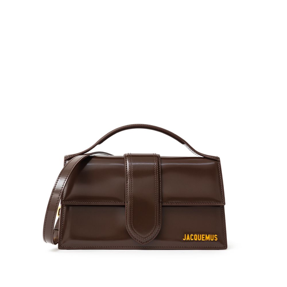Jacquemus Le Grand Bambino handtas van bruin leer