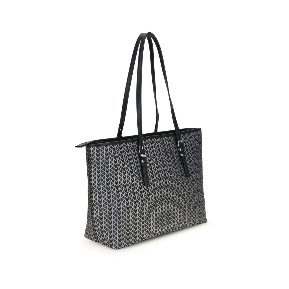 Michael Kors Quinn grote jacquard logo Tote Bag
