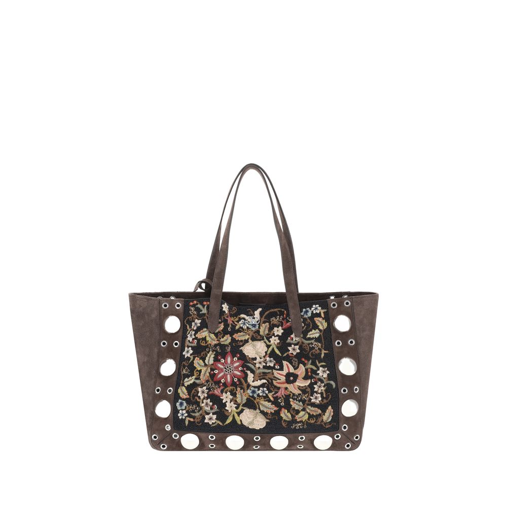 Sac cabas Nellcote à broderies florales Valentino Garavani