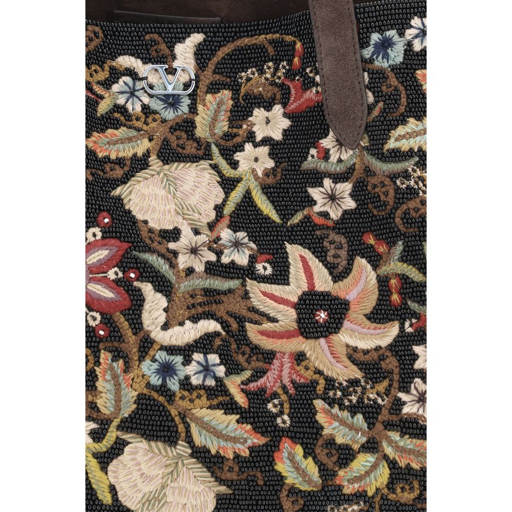 Sac cabas Nellcote à broderies florales Valentino Garavani