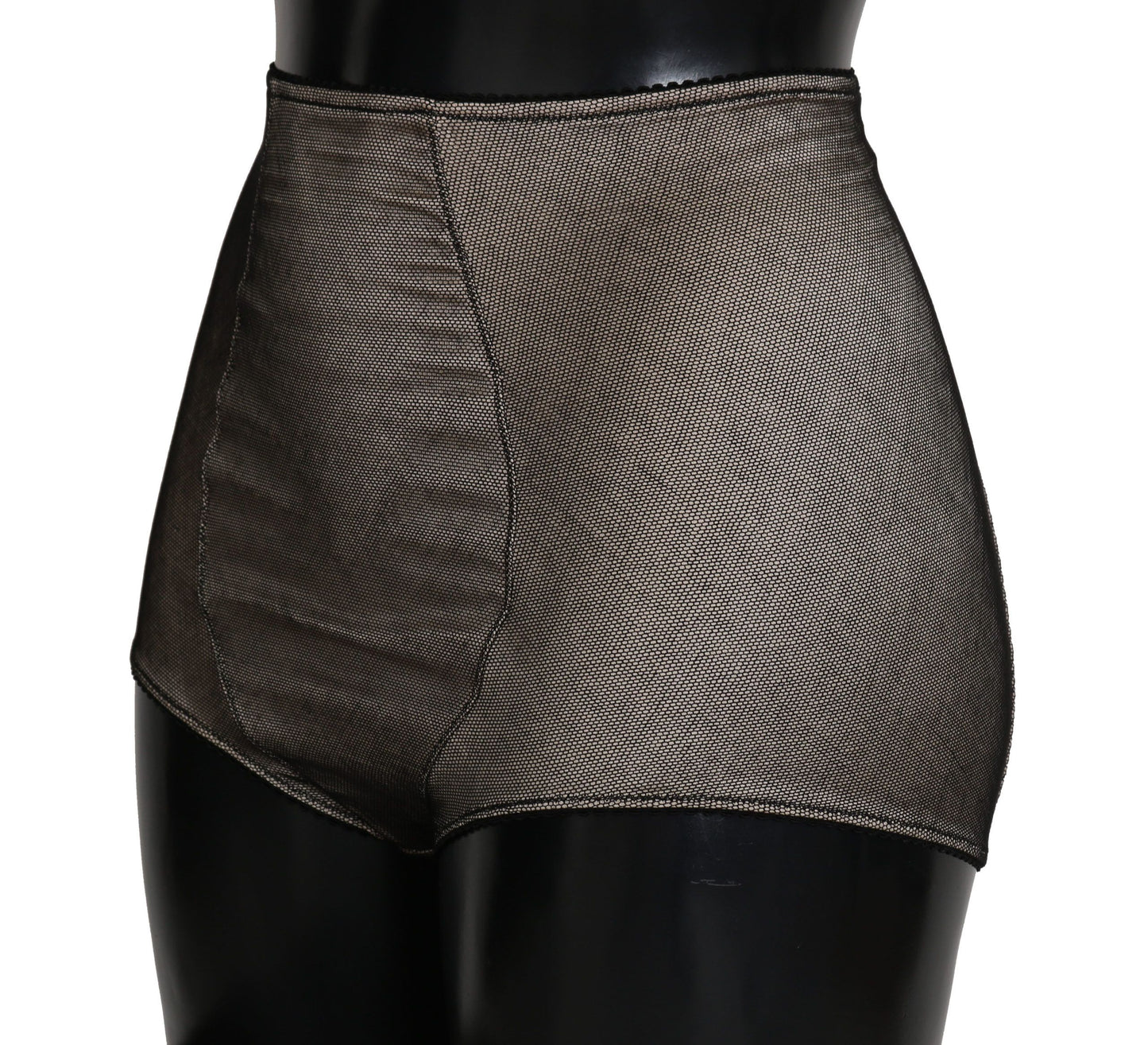 Dolce & Gabbana Culottes en dentelle noire sur fond beige