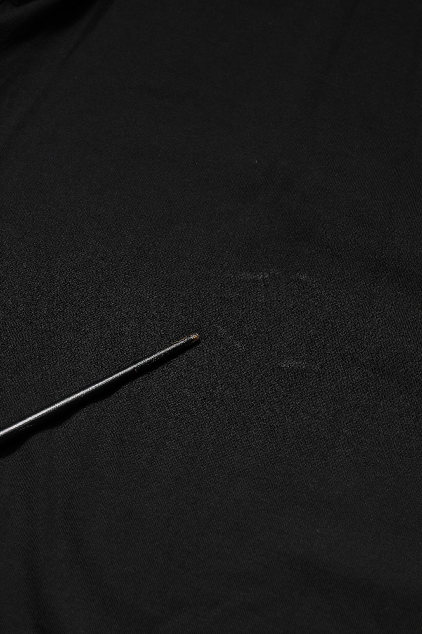 T-shirt en coton à col rond noir avec logo en relief de Dolce & Gabbana