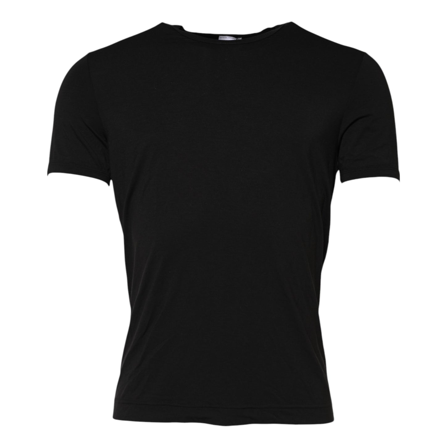 T-shirt sous-vêtements Dolce & Gabbana noir en modal, col rond, pour homme.
