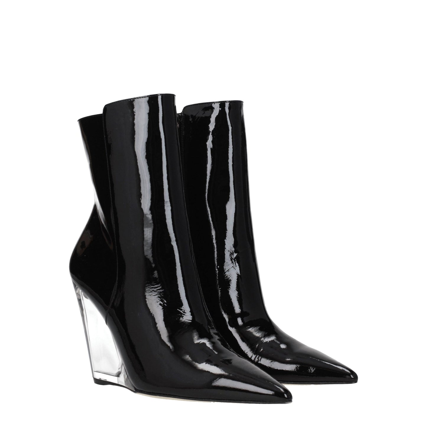 Stuart Weitzman zwarte leren enkellaarzen