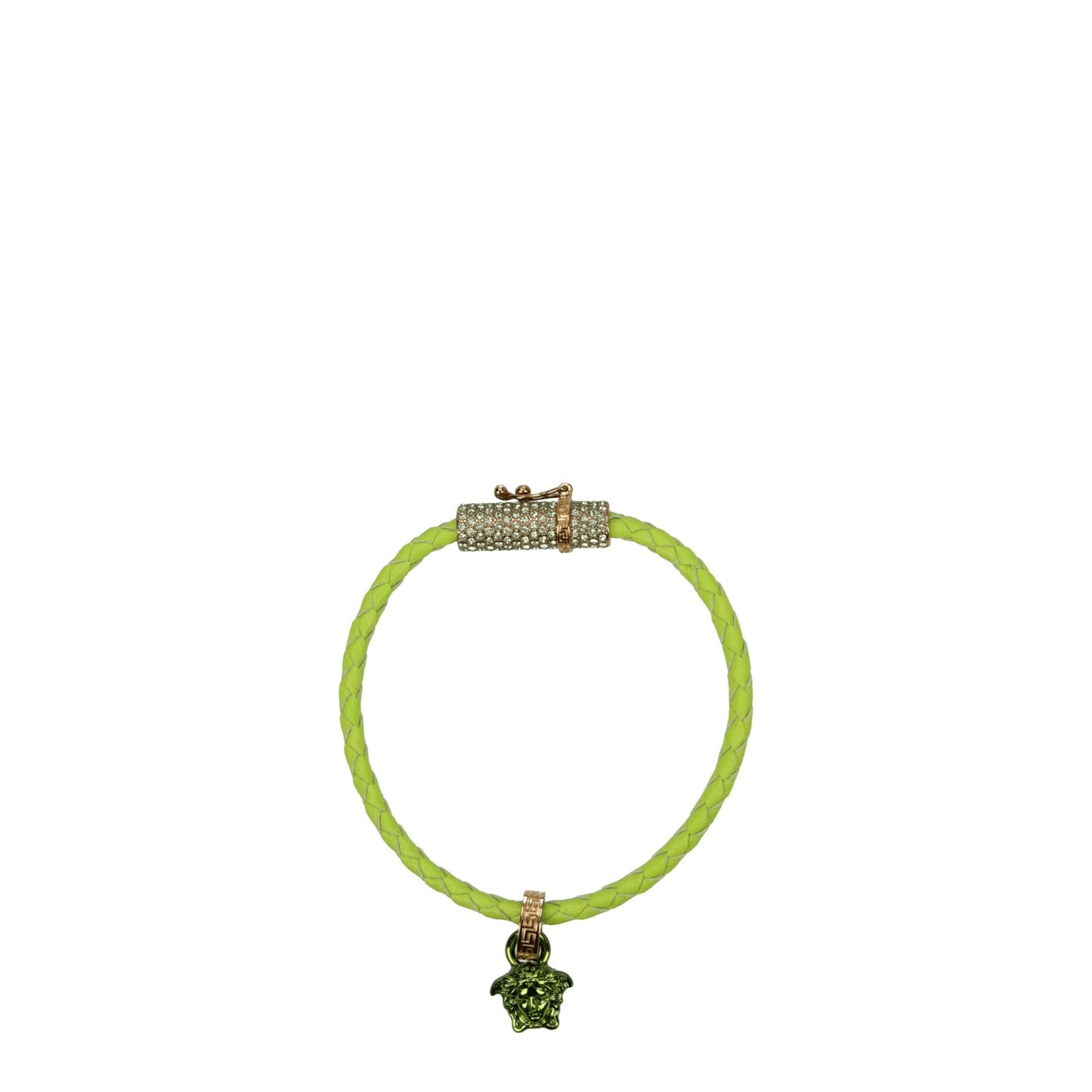 Bracelets en cuir vert Versace