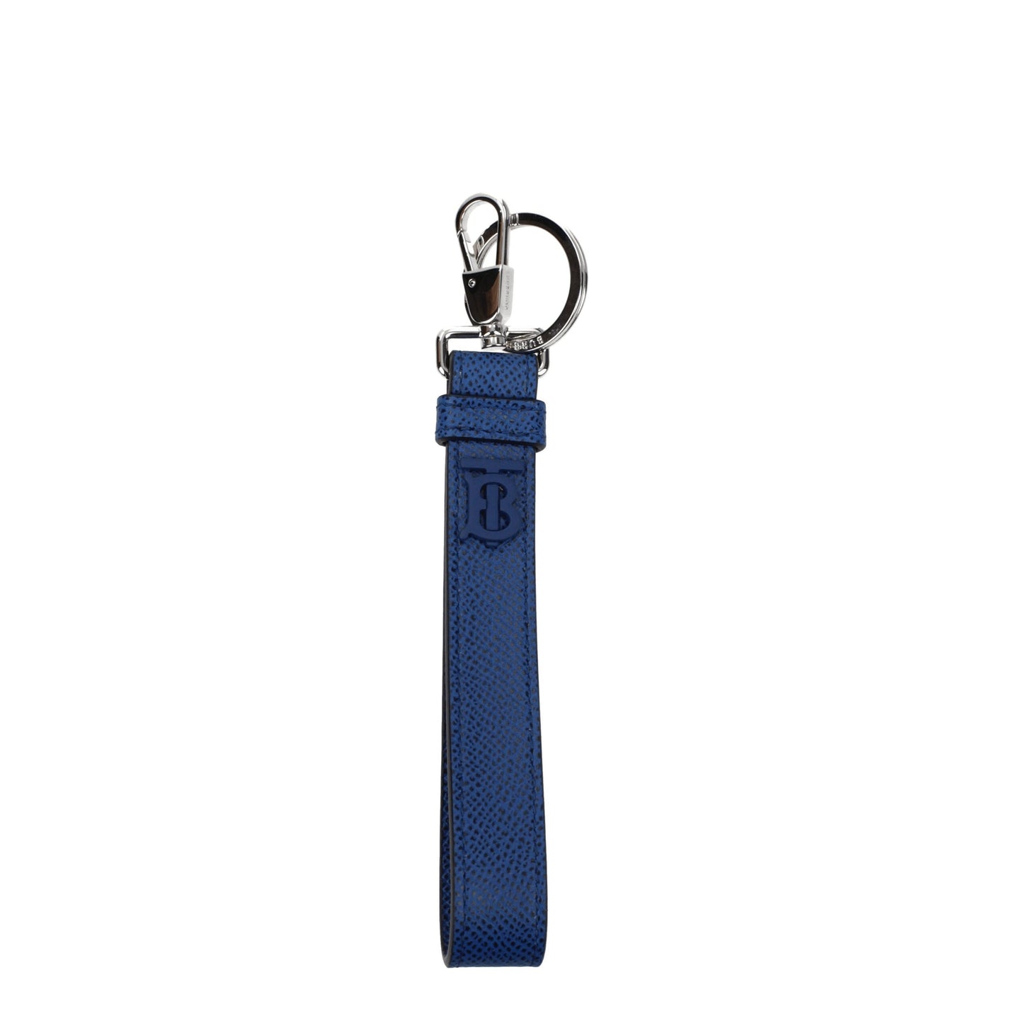 Porte-clés en cuir bleu Burberry