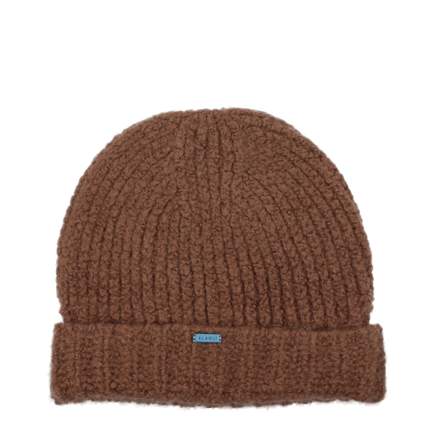 Bonnet en cachemire marron Alanui