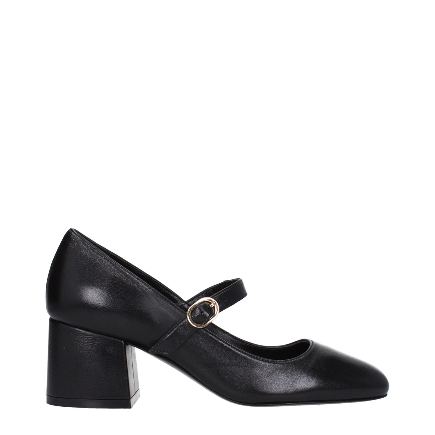 Stuart Weitzman leren pumps met een gemiddelde hak in het zwart.
