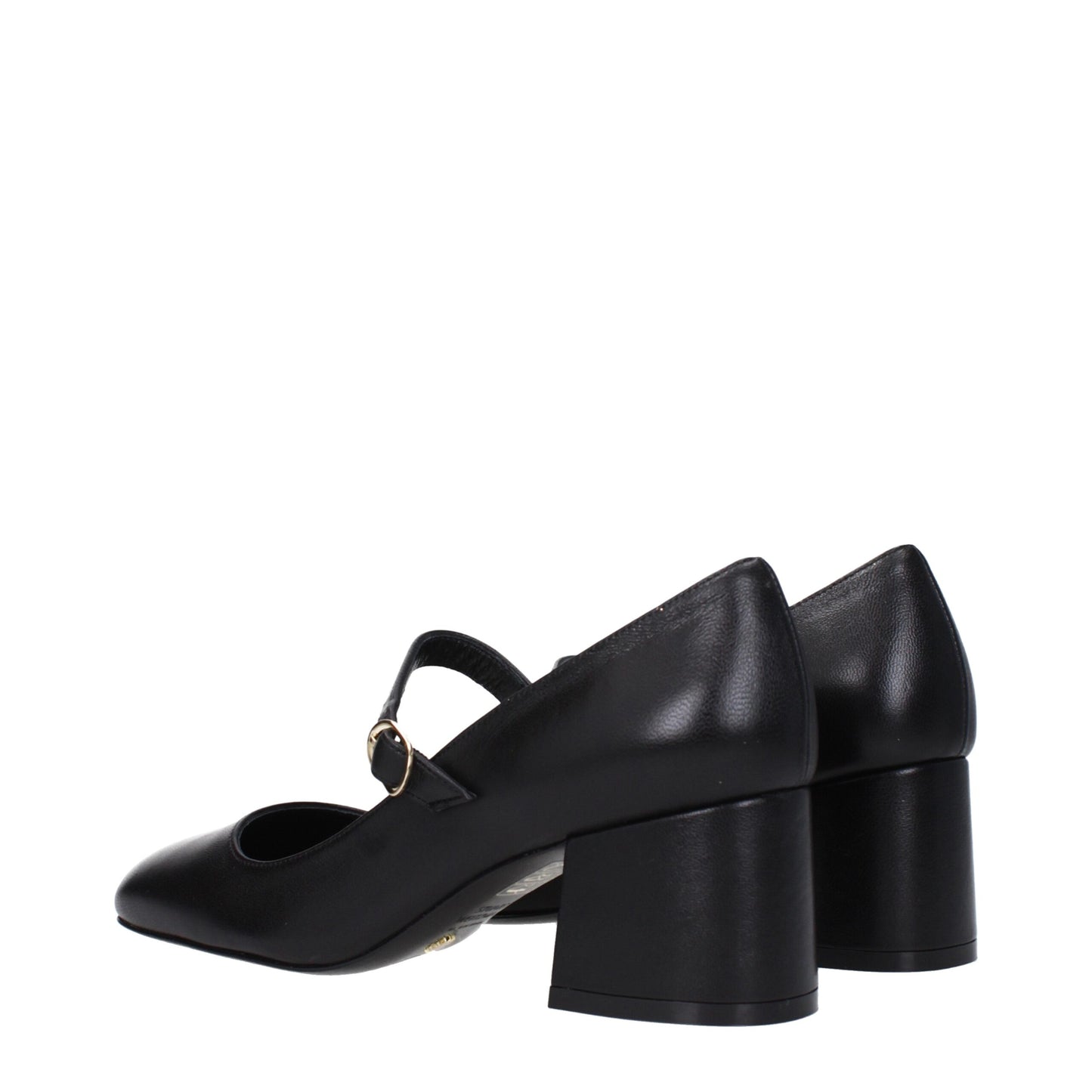 Stuart Weitzman leren pumps met een gemiddelde hak in het zwart.