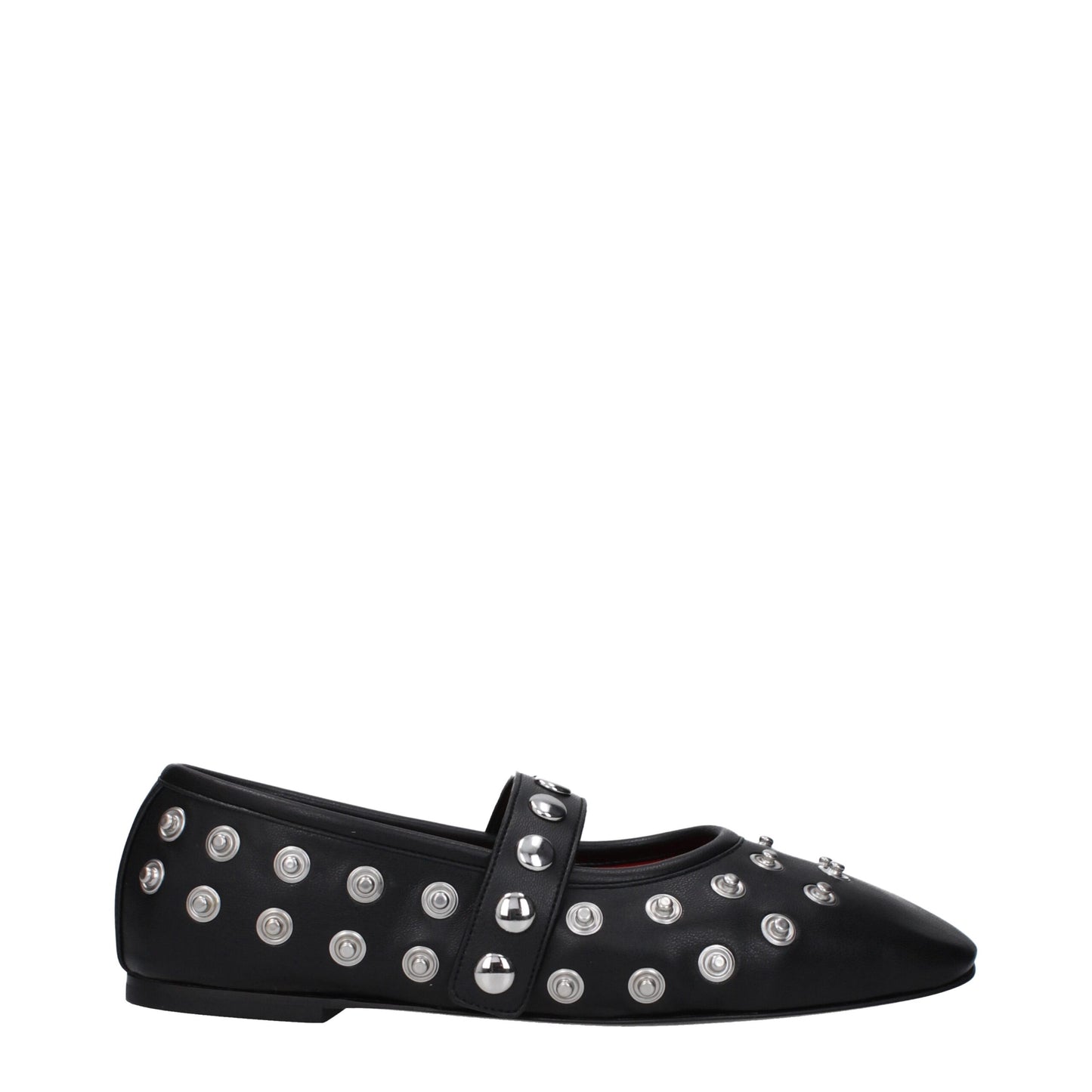 Stella McCartney Zwarte Lederen Ballet Sliertjes