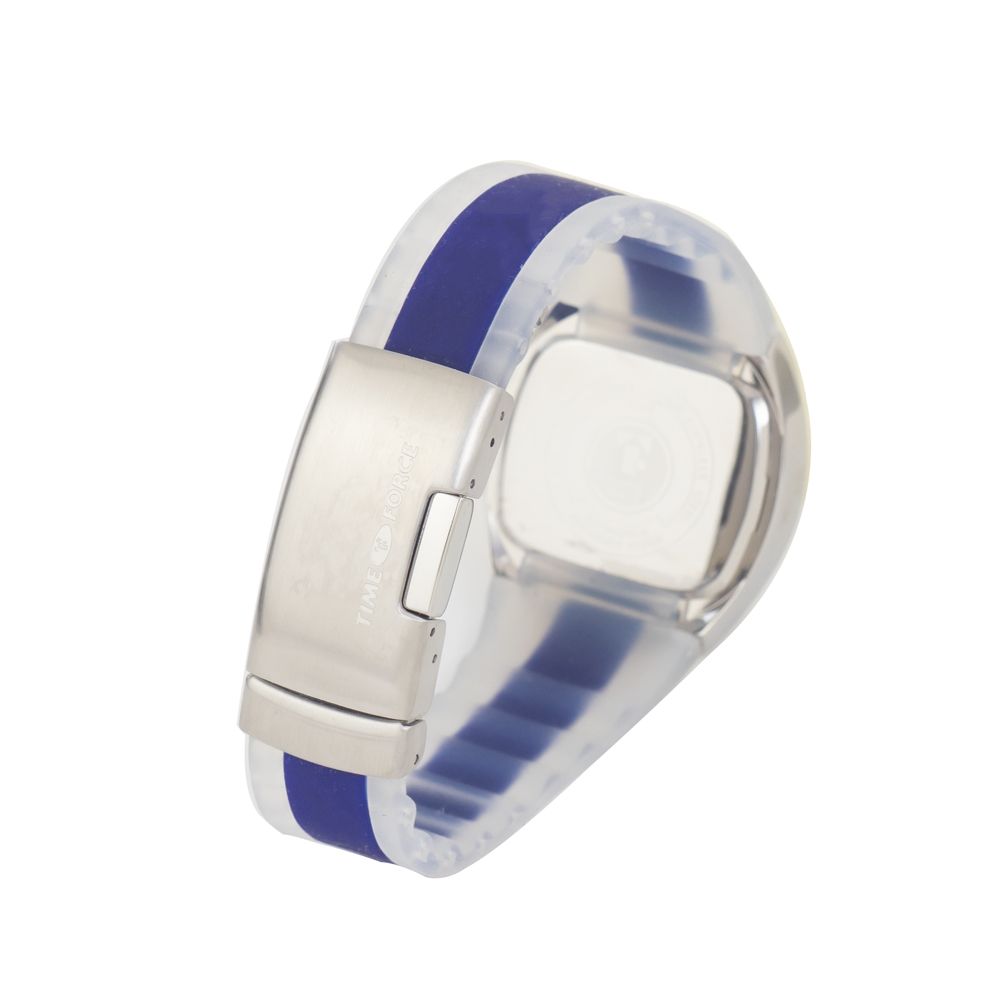 Montre Time Force en caoutchouc bleu