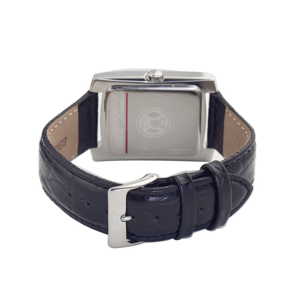 Time Force Zwart Leren Horloge
