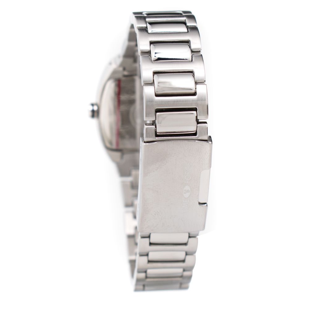 Montre Time Force en acier inoxydable argenté