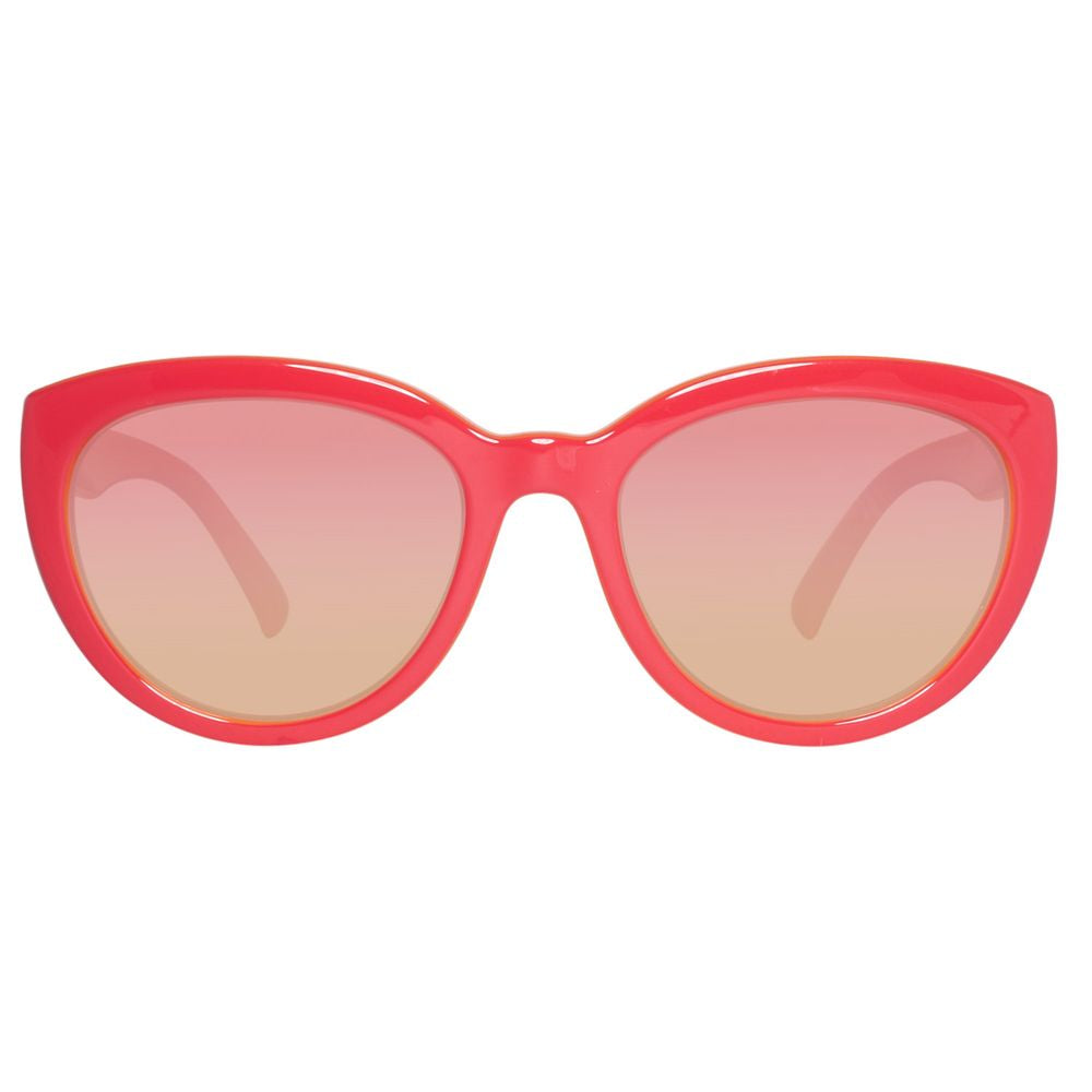 Lunettes de soleil Benetton rouges injectées