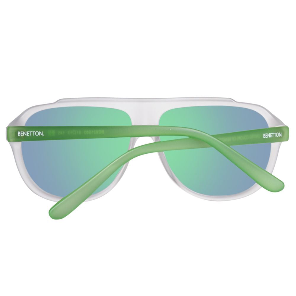 Lunettes de soleil Benetton bleues injectées