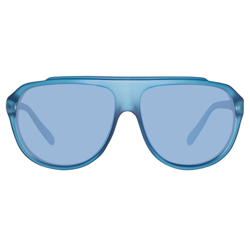 Lunettes de soleil Benetton bleues injectées